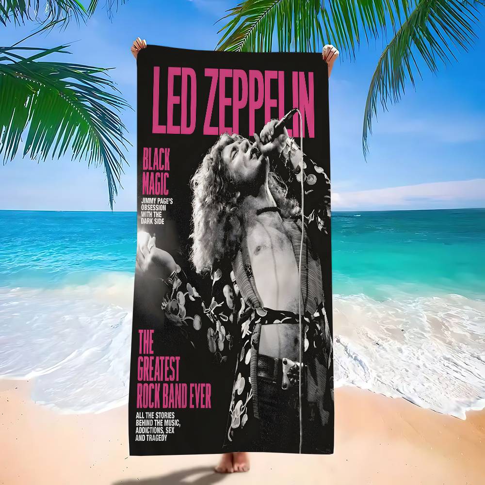 Band L-Led Z-Zeppelin Große Mikrofaser Strandtücher Schnelltrocknendes Handtuch Sand Strandtücher Poolhandtuch für Reisen Schwimmbad Yoga
