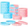 ABKP-Team Boy Wristband Silicone Bracelets Gender Reveal Birthday Party Supplies Gender Reveal Birthday Party Supplies