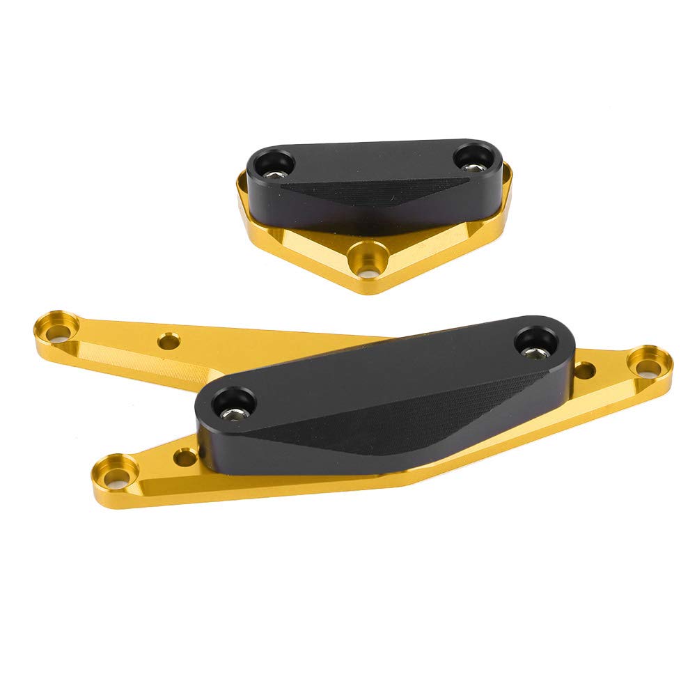 Elerose Engine Guard Case Slider, Anti-Collision Engine Crash Guard Frame Bandit GSF1250GSX1250FA Protective Slider Case (Gold)