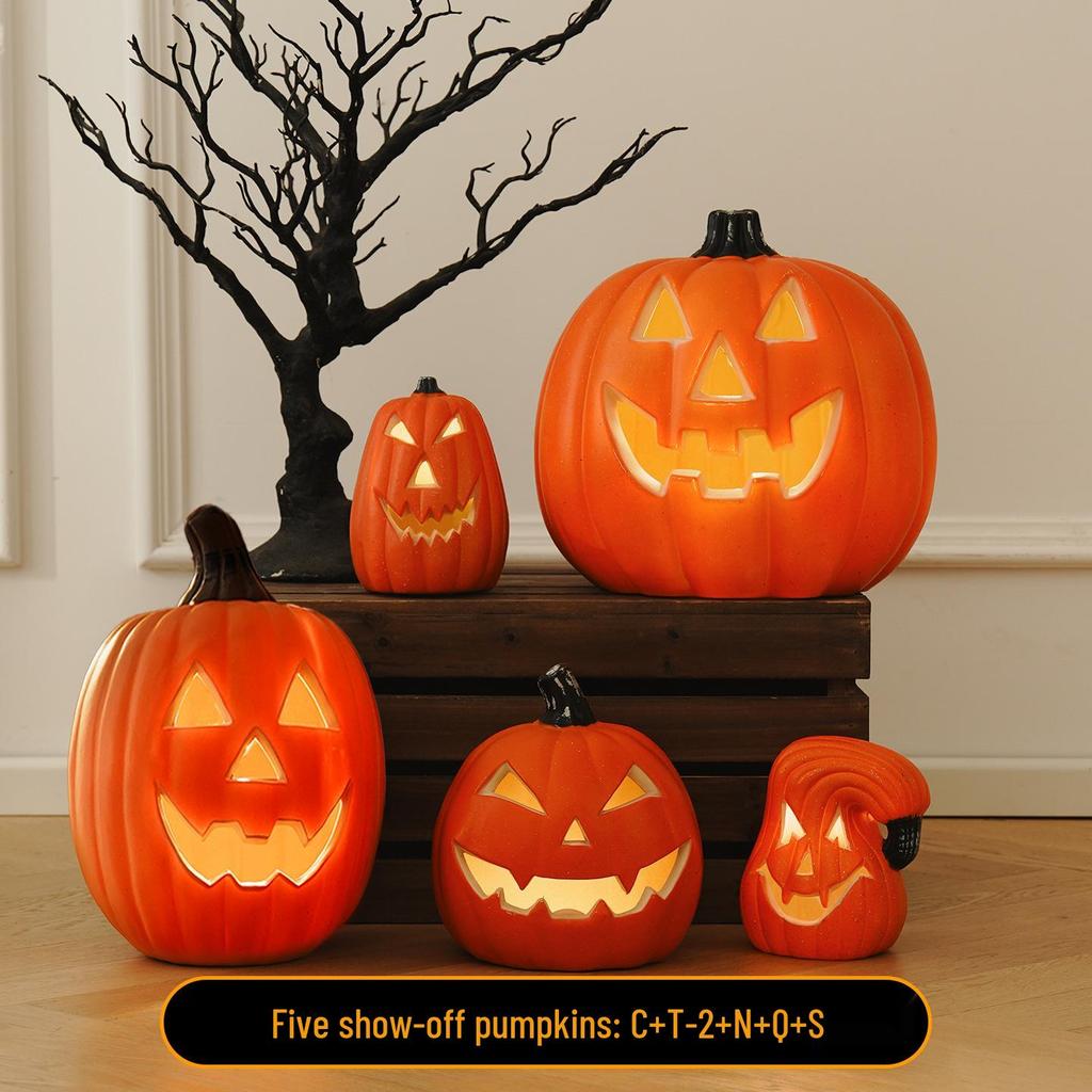 Große Halloween-Kürbis-Laterne für Innen-/Außen dekoration