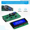 GeeekPi IIC I2C TWI Serial LCD 2004 20x4 Display Module with I2C Interface Adapter Blue Backlight for Raspberry Pi Arduino STM32 DIY Maker Project