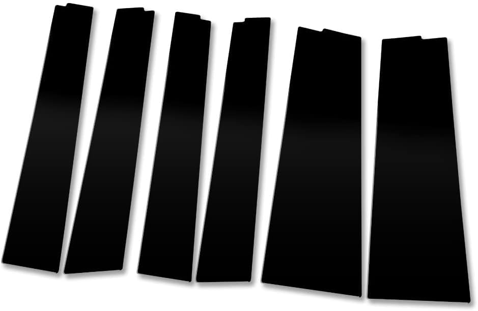 

90 Series Voxy Noah Exclusive Pillar Garnish 6PCS GR Sports Side Voxy Noah Custom Parts Accessories Dress Up Toyota S YOURS [Piano Black] [For