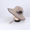 Fashionable Foldable Fishing Hat Wide Brim Breathable Mesh Fisherman Hat UV Protection Windproof Panama Cap Mountaineering