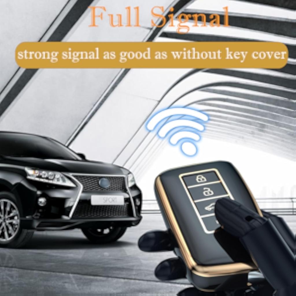 Für Lexus Schlüsselanhänger-Abdeckung, für Lexus ES RX GS GX is LC LS NX RS LX RC Premium Soft TPU Vollständiger Schutz Schlüsselanhänger-Hülle Fernbedienungsschlüsselhalter