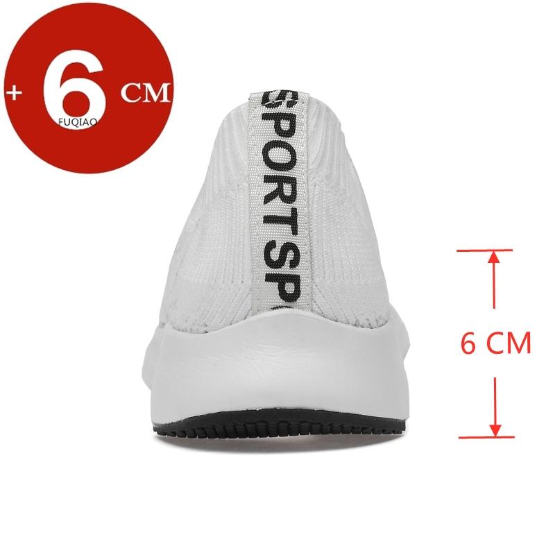New Breathable Sneakers Man Elevator Shoes Height Increase Shoes for Men Insoles 6CM Sports Casual Heightening Shoes Tall Shoes