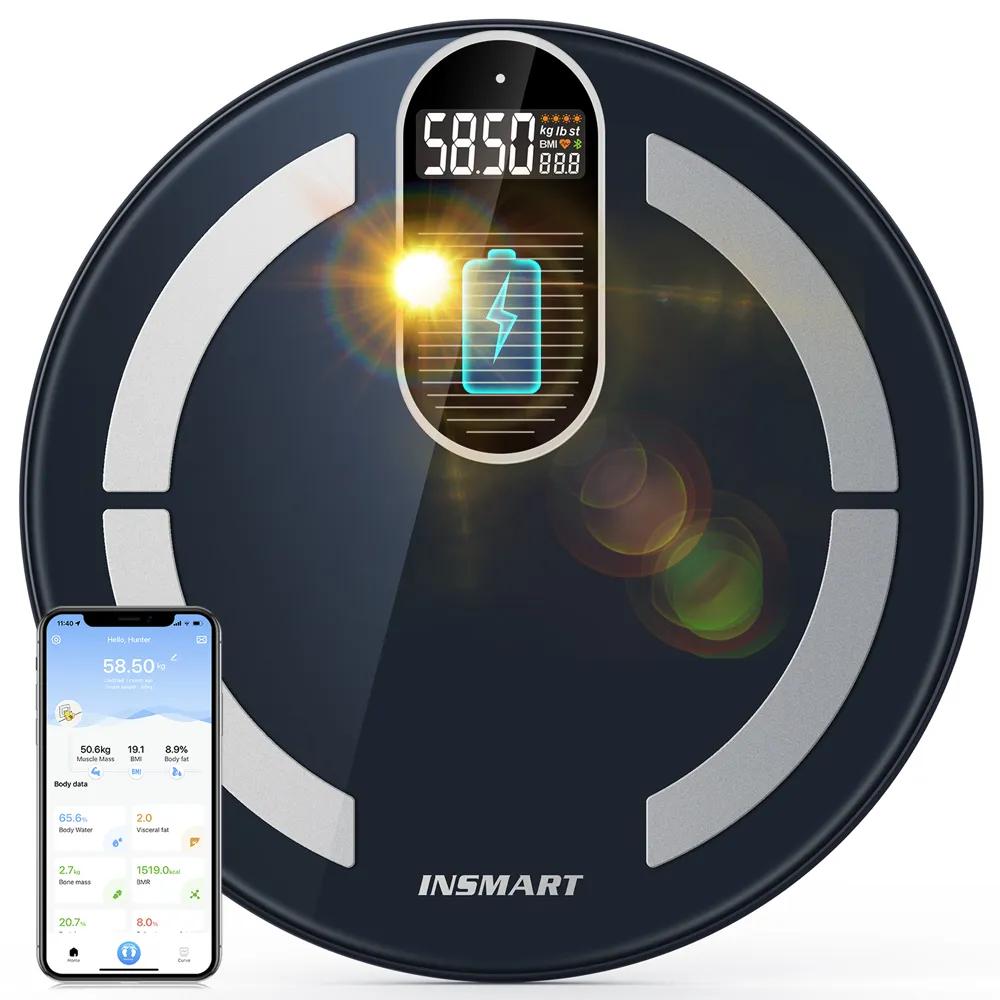 

INSMART Ваги для тіла Баланс Розумні Цифрові Ваги для Ванної кімнати для Людини 180КГ ІМТ Жир в Тілі Професійні Біоімпедансні Ваги