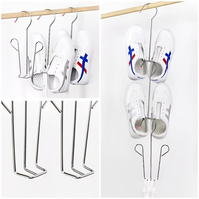 2PCS Hanging Shoe Rack, Suitable for Sports Shoes, Boots, and Clothing. Suitable for Indoor and Outdoor Use. Efficient Drainage.