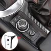 3 Pcs Carbon Fiber Interior Multimedia Box Frame Button Cover For Mazda MX5 ND