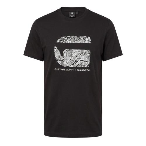 G-Star Mens LA Logo Crew Neck T-Shirt