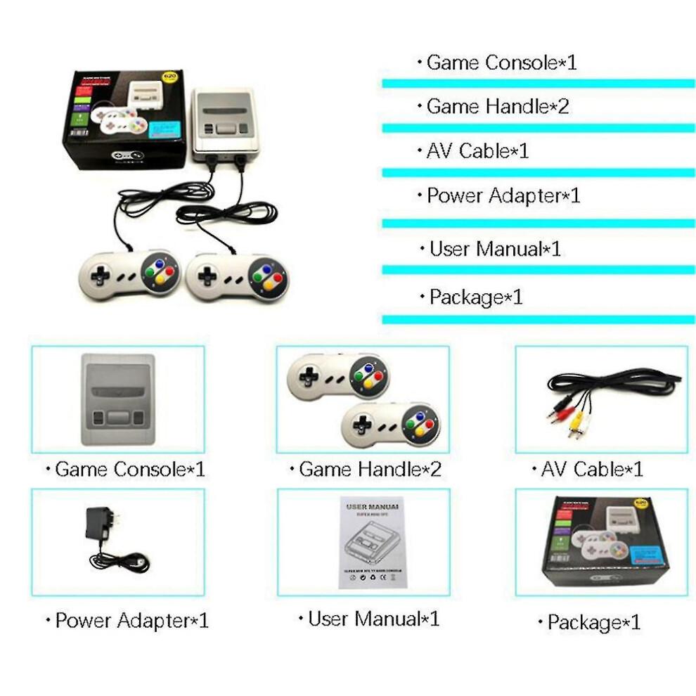 Consolă de jocuri TV Mini Retro cu 620 de jocuri clasice integrate Consolă de jocuri Nes Poate fi folosită în familie
