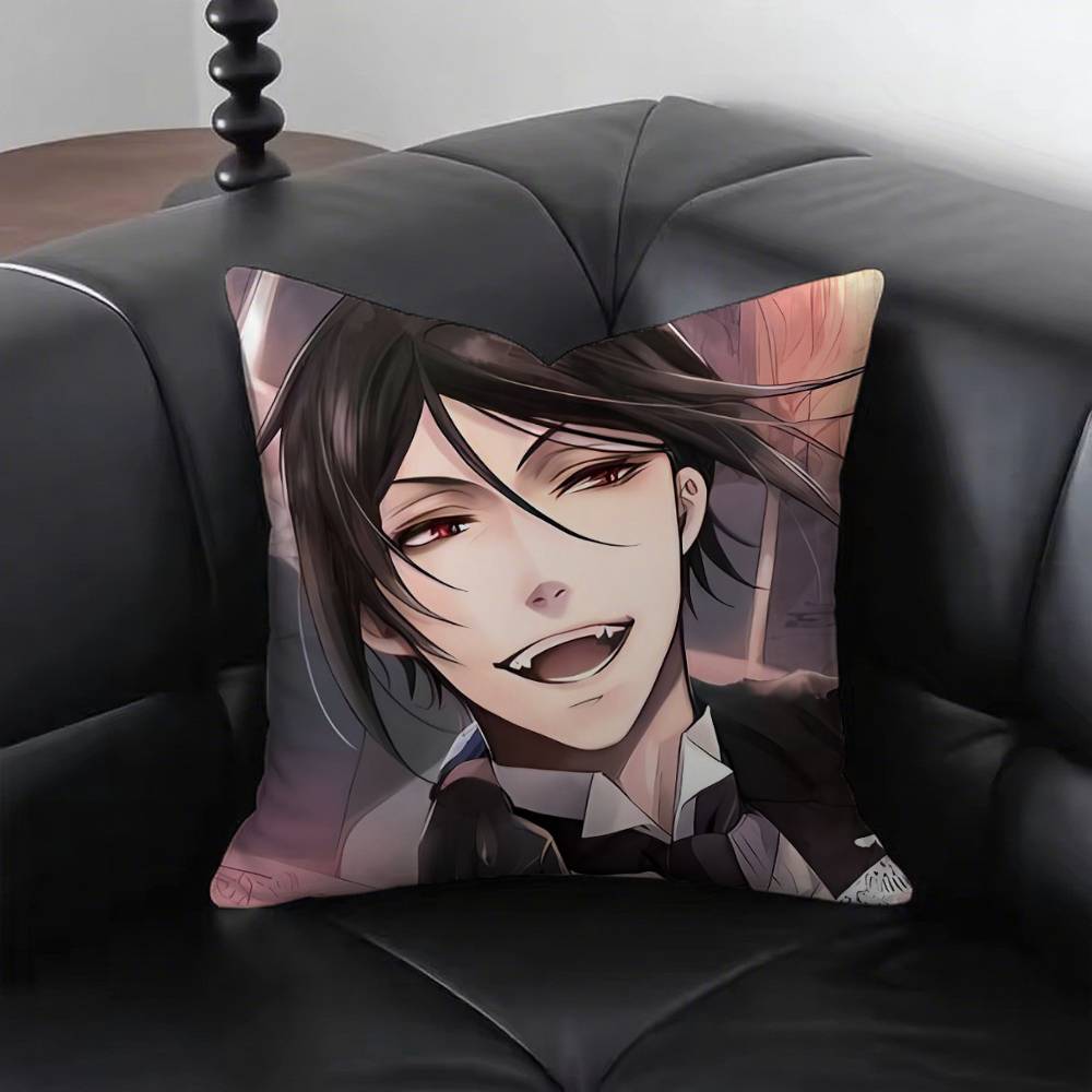 Amine BBlacks Butler Pillow Case Fashion Square Pillowcase Bedroom Sofa Room Ins Decoration Leisure