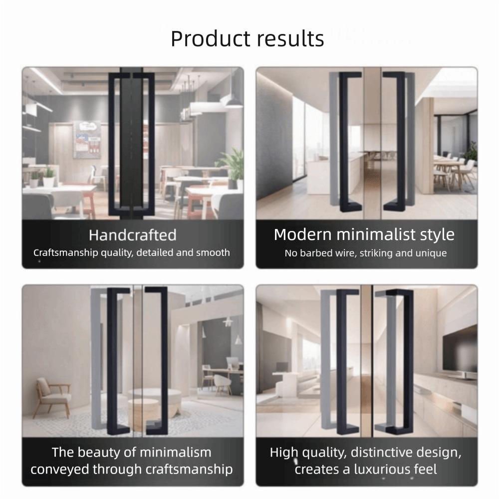 Rectangular Pipe Door Handle 60 Cm Length Glass Door Handle Wooden Door Metal Door