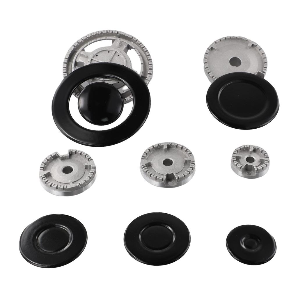 Cooker Hat Set Oven Gas Hob For Kitchen For SABAF Stove Handles Lid Kit Stove Parts Iron Cover Flame Distributor Zinc Alloy Part