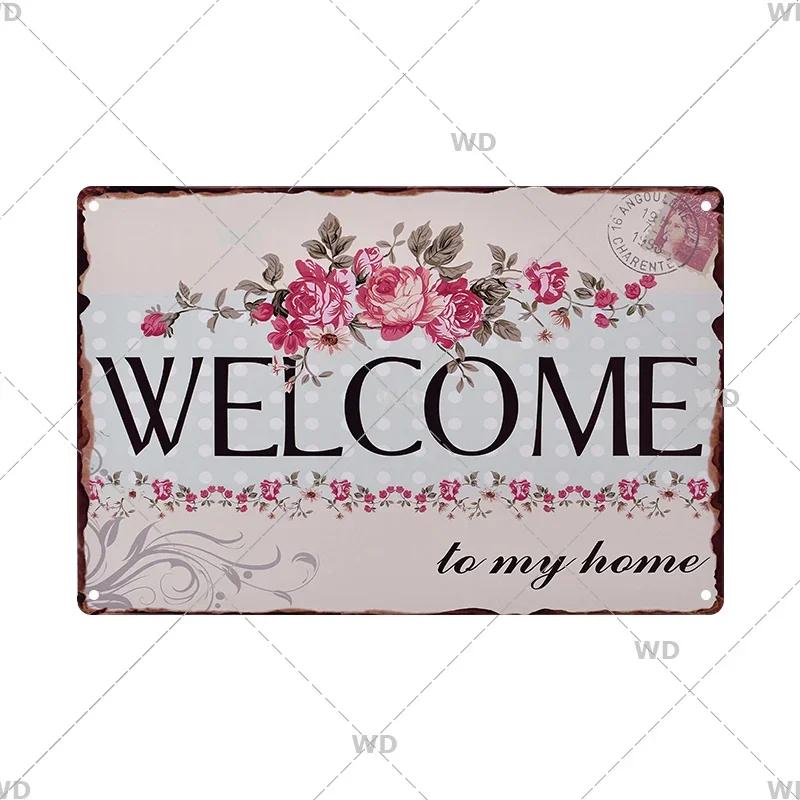 Retro Life Love Family Sentence Slogan Metal Tin Sign Vintage Metal Plaque Metal Wall Poster For Home Shop CoffeeWall Decor