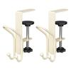 1/2Pcs Adjustable Desk Mount Hooks Backpack Hooks Strong Load-bearing Multipurpose Easy Installation Hanger Hooks