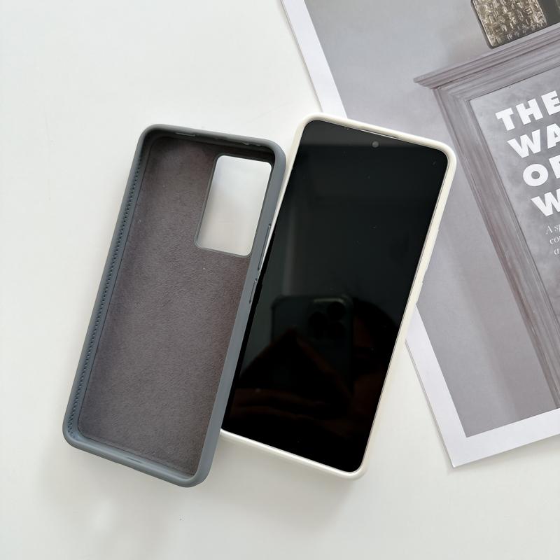 For Xiaomi Redmi K60 5G/K60 Pro 5G/Poco F5 Pro 5G Anti-Scratch Lining Phone Case Liquid Silicone+PC Cover Shell