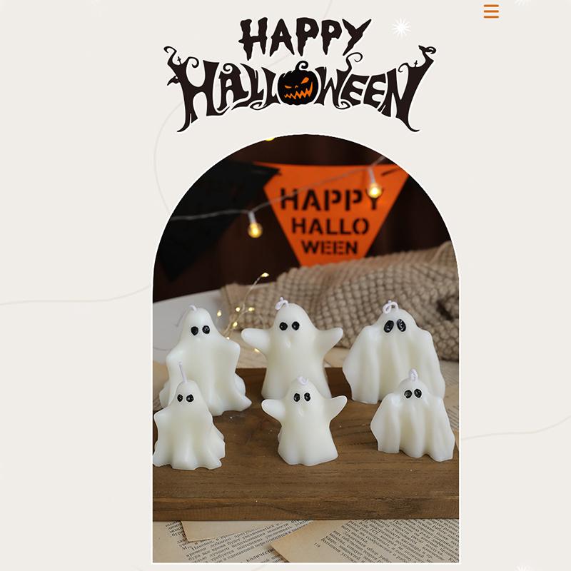 Halloween Aromatherapy Halloween Props Smokeless Candles Party Decoration Room Fragrance Gift 1PC