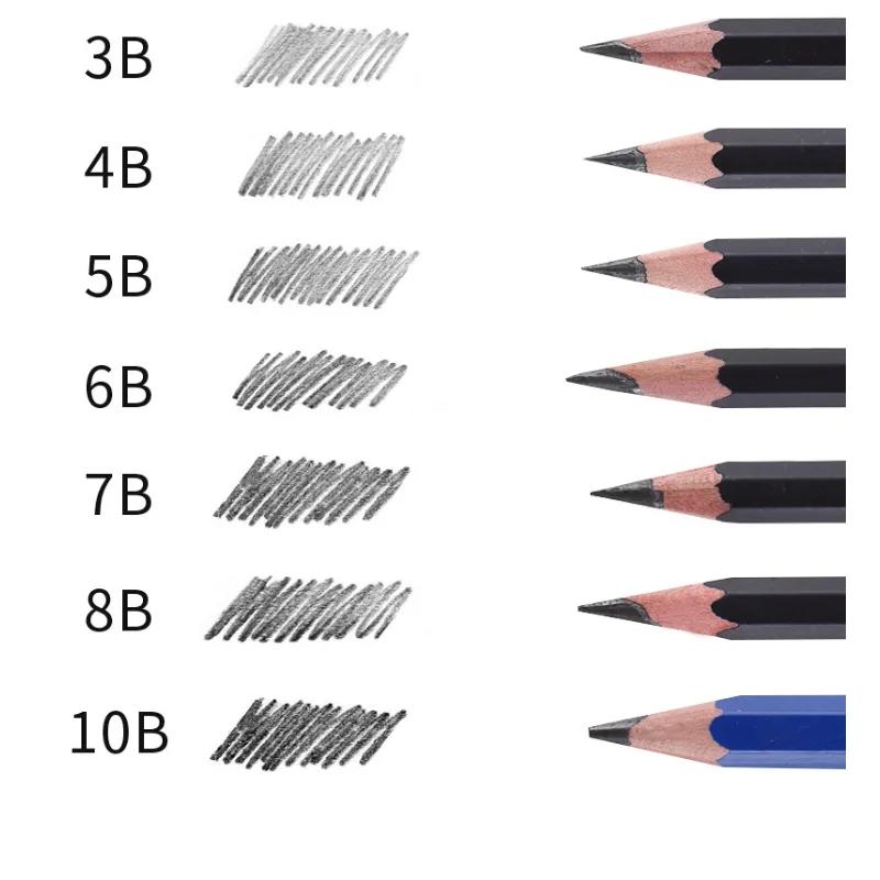 Pencil Soft Charcoal Pen Professional Sketch Charcoal Painting Brush Soft Carbon Pen Painting Supplies for Art Students