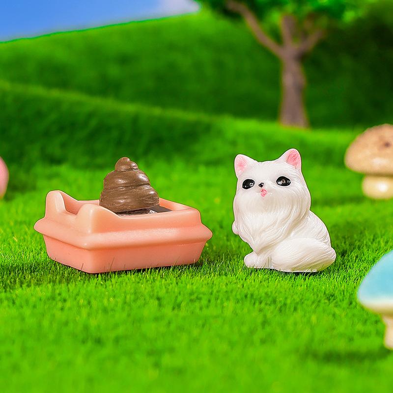 Micro-landscape Ornaments, Simulated Little Cats, Creative Car Home Desktop Resin Craft Decorative Small Ornaments