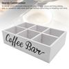 11,7x8x3,2 Zoll Größe Kaffeebar-Organizer Holzmaterial Aufbewahrungsbox Teebeutelhalter Für Zuhause Büro