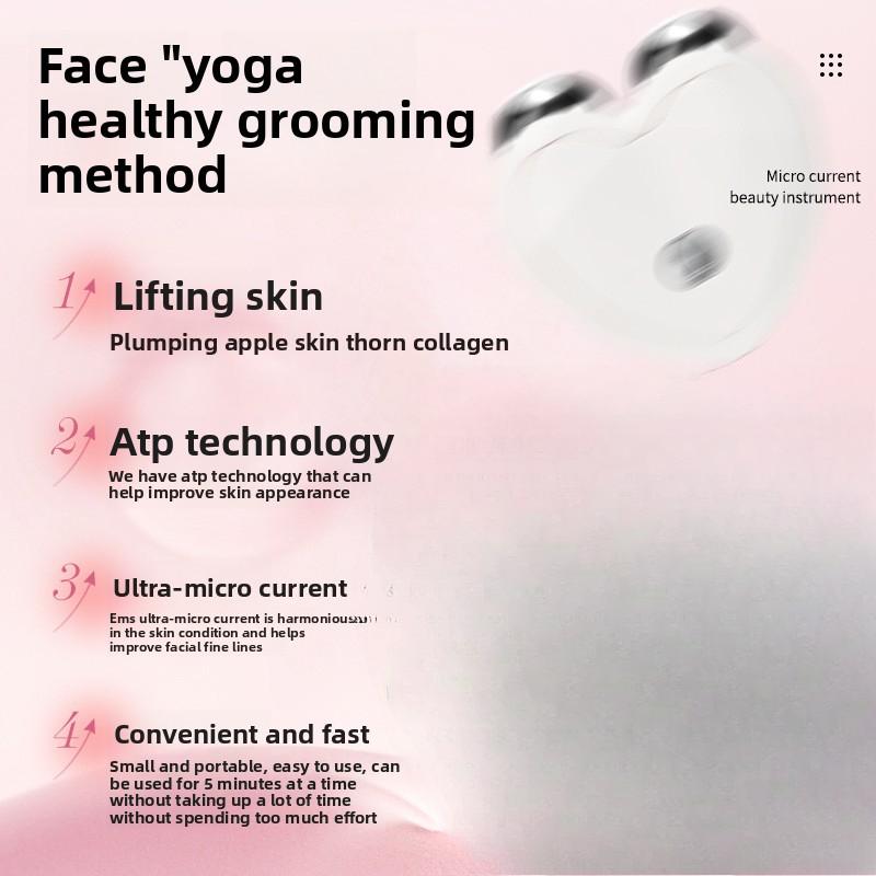 Новый Beauty-инструмент с микротоками V Комплекс Лифтинг Укрепление Омоложение кожи Ролик Массажный Инструмент EMS Микротоковый Beauty-инструмент белый