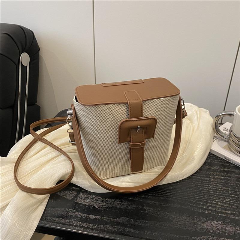 Letnia torba damska nowa niszowa torebka wiaderkowa spersonalizowana wszechstronna retro torebka na ramię listonoszka