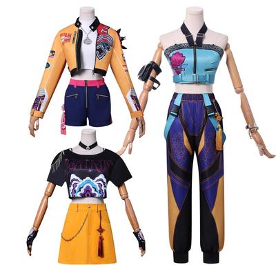 Anime KPop Cosplay Zoey Top Pants Demon Hunters Rumi Jacket Shorts Accessories Mira T-shirt Halloween Woman Costumes K-POP Korea
