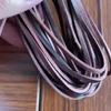 5 Yards Braiding String Flat/Round Natural Leather String  DIY Necklace Bracelet Accessories