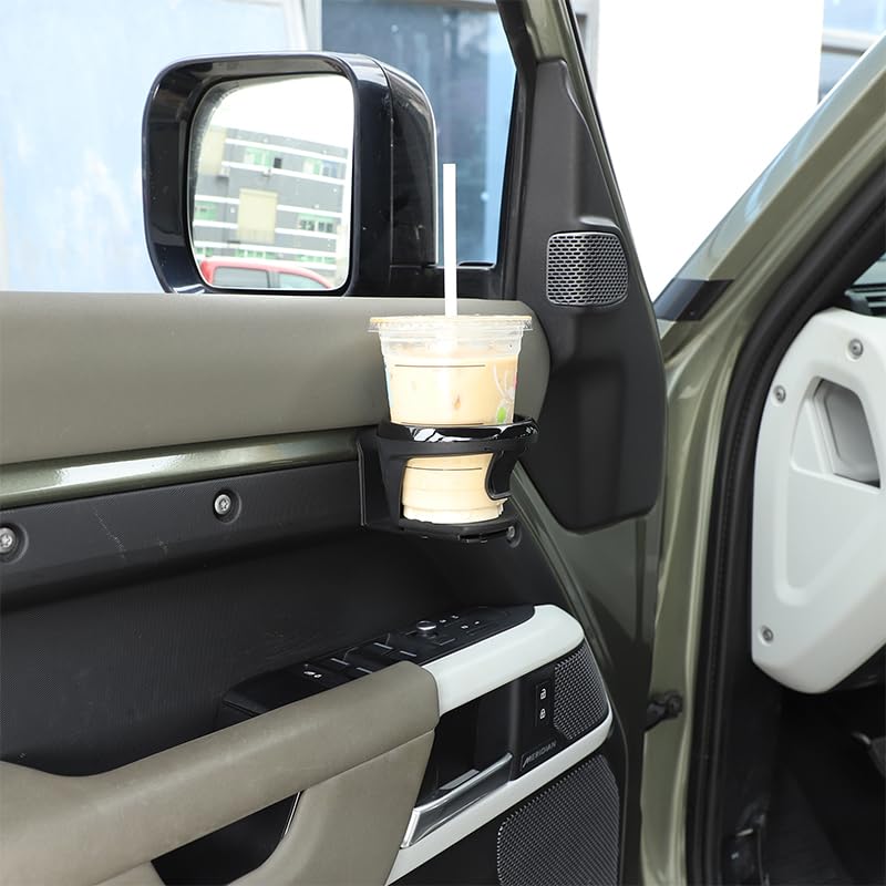 METYOUCAR Round Carbon Steel Door Cup Holder for Land Rover Defender and 130 Ideal for Customizing Your 90, 110, (2020-2025) - Interior.