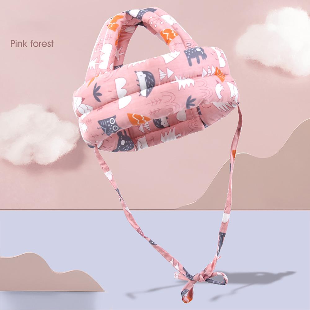 Soft Baby Head Pillow Protective Pad Baby Pillow Cartoon Image 360 Degree Protective Pillow Breathable Rebound Anti-fall Baby an