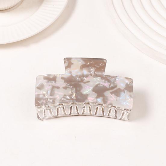 Bunte Krallenclips Mittlere Größe Quadratische Haarklammern Leichte Haarclips Kreative Styling-Haaraccessoires für Damen Mädchen