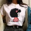 Mafalda Tshirt Women Japanese T Shirt Female Comic Clothing Y2k Top Women Clothing Kawaii Clothes