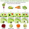 Handheld Spiralizer Vegetable Fruit Slicer Adjustable Spiral Grater Cutter Salad Tools Rotary Grater Kitchen Items