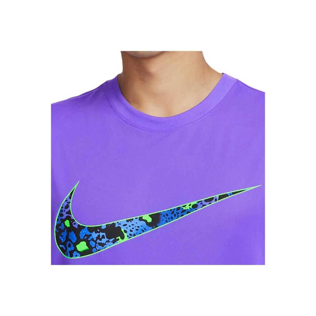 Nike Dri-FIT Logo Print Schnelltrocknendes Ärmelloses Basketball-Tanktop Herren Oberteile Psychedelisches Lila FQ0357-547