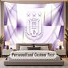 Custom Name Text Tapestry Anderlecht FC logo Personalized Polyester Wall Tapestry For Bedroom And Room