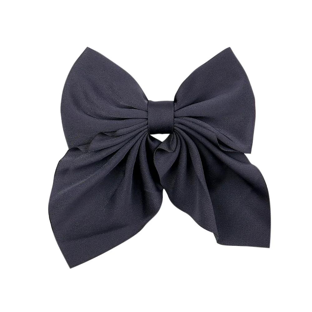 5Piece Mixed Color Ribbon Bow Girls Hair Clips Elegant Solid Color Bow Hair Accessories Hair Clips for Girls Headwear