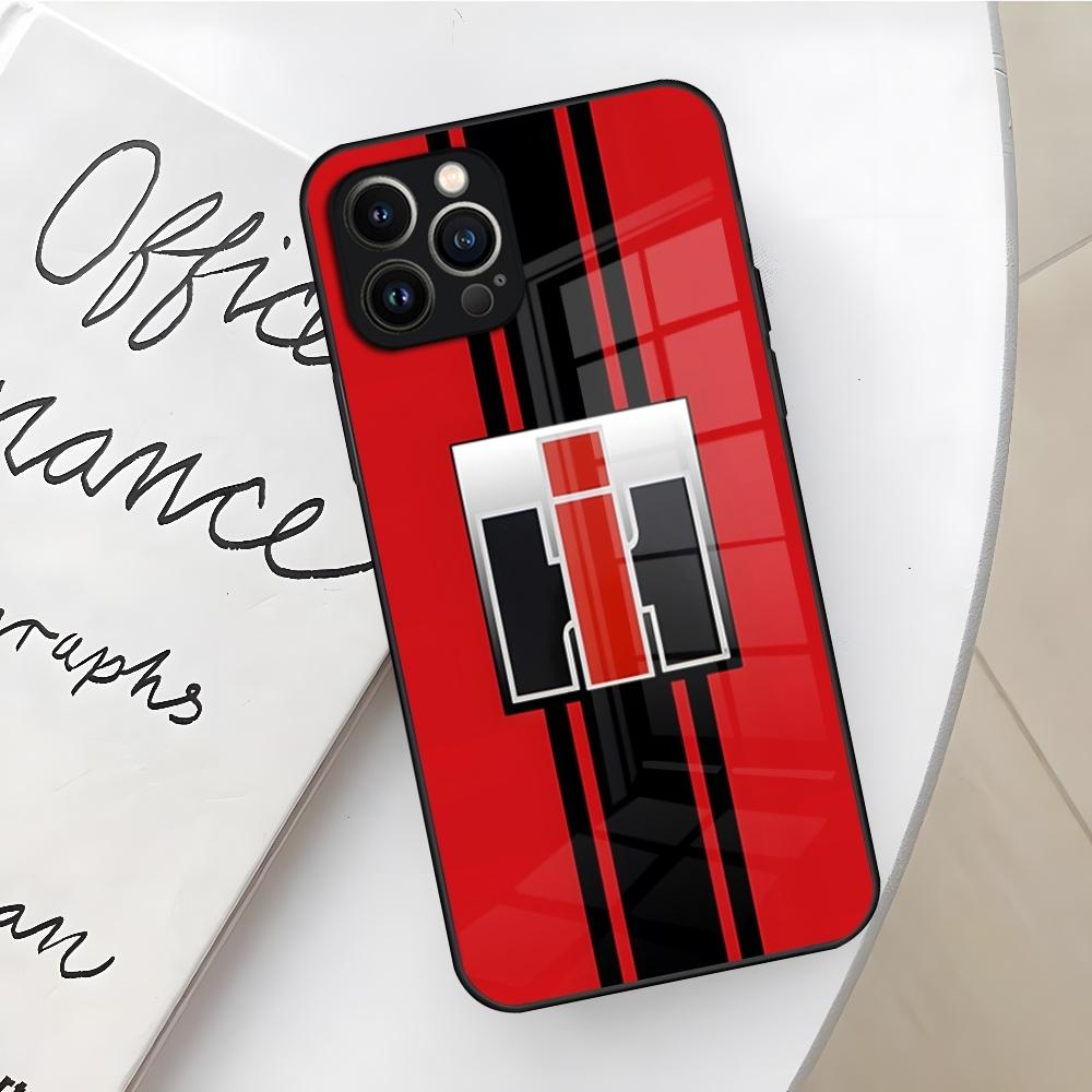 Case International Havester IH Tractor Phone Case for Iphone 16 15 14 12 11 13 Pro Max Mini X Xr Xs Se 8 Puls glass Cover