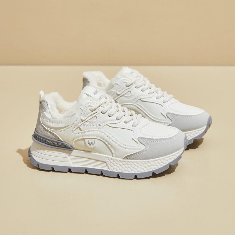 

2024 Зимние корейские бархатные женские спортивные туфли с толстой подошвой AD8802-3 38