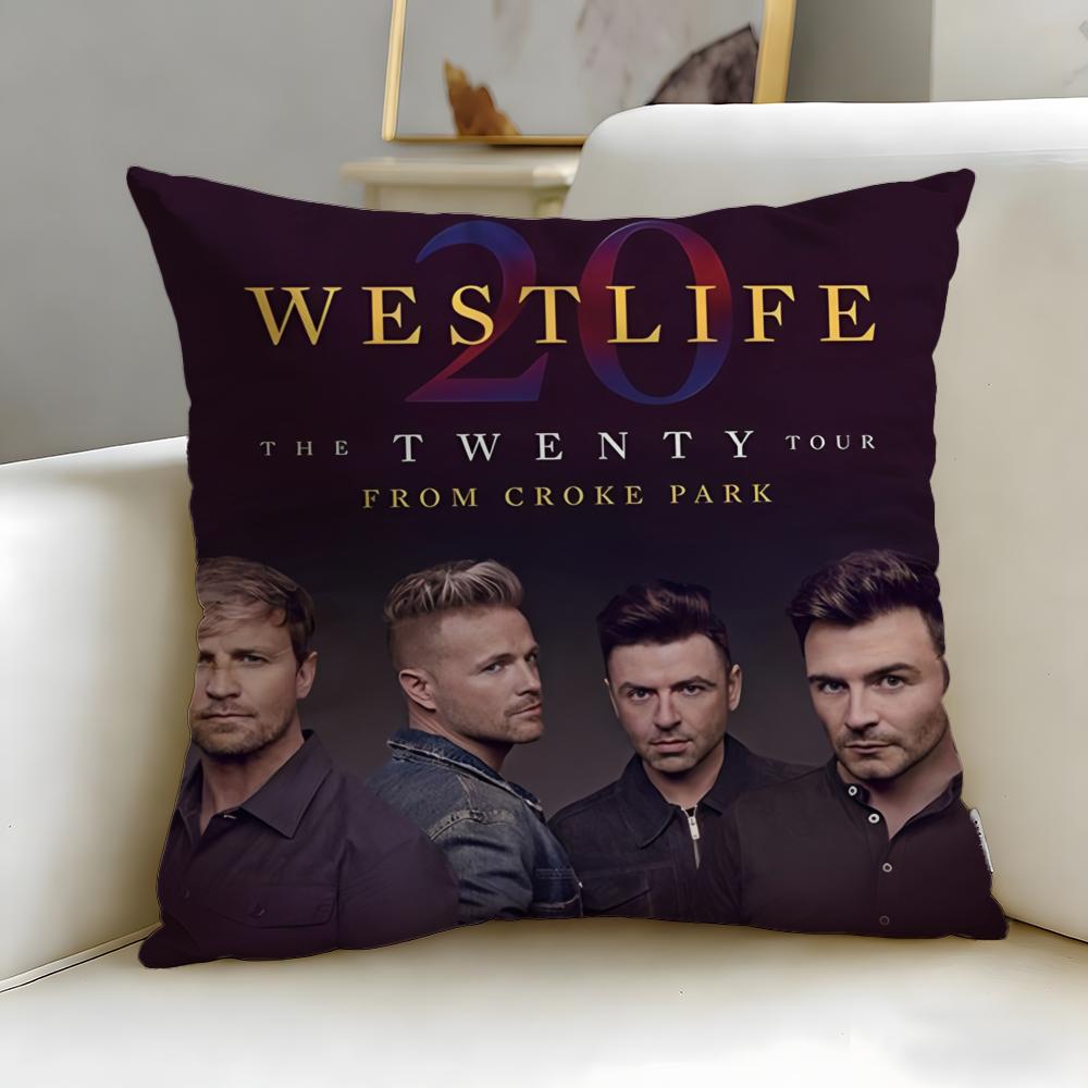 

classic band Westlife Cushion Cover Soft EasyWash Pillow Case Versatile for Couch Bed Travel and Office 30X30cm