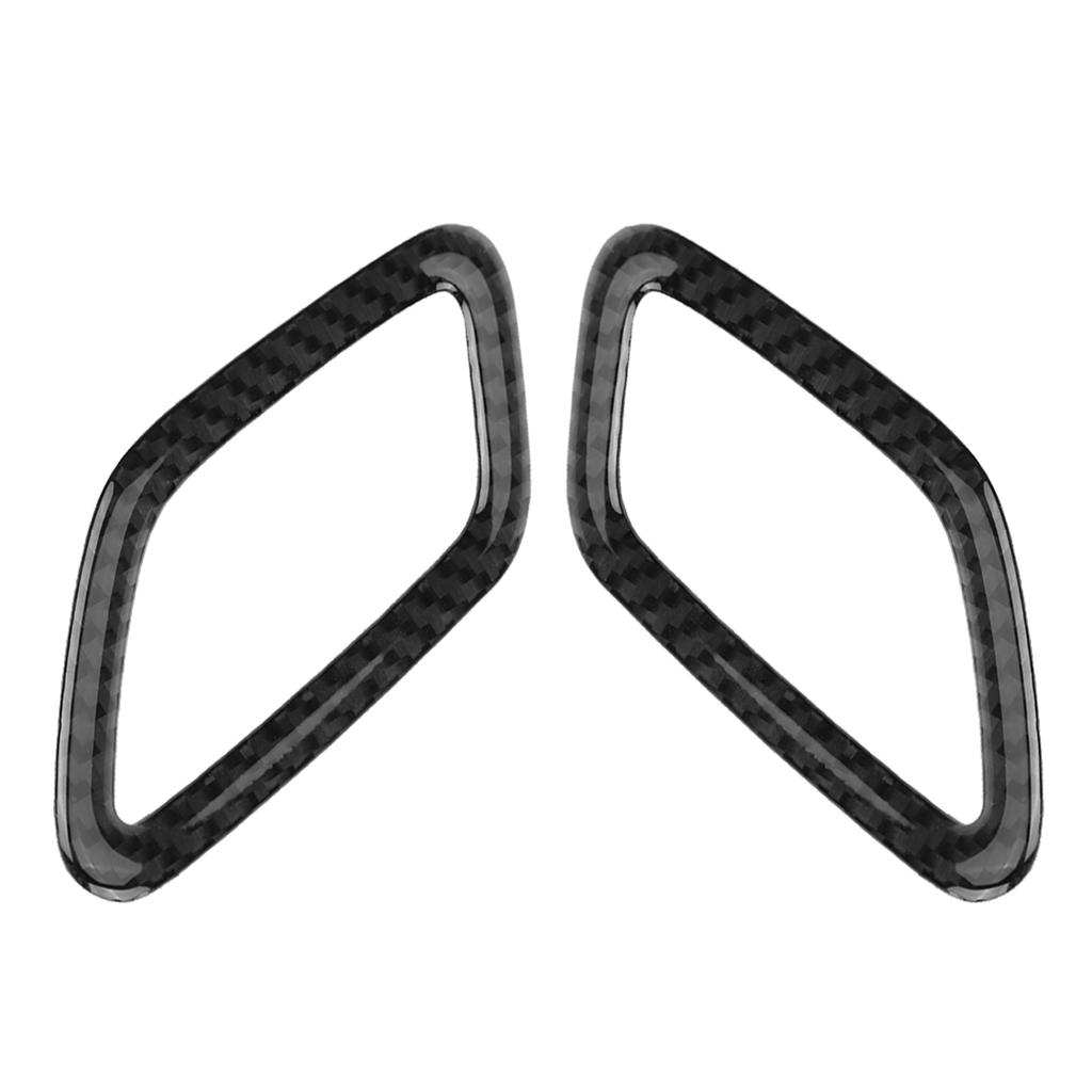 2Pcs Carbon Fiber Dashboard Outlet Cover for Mercedes A Class CLA GLA W169 W117 Classic Style