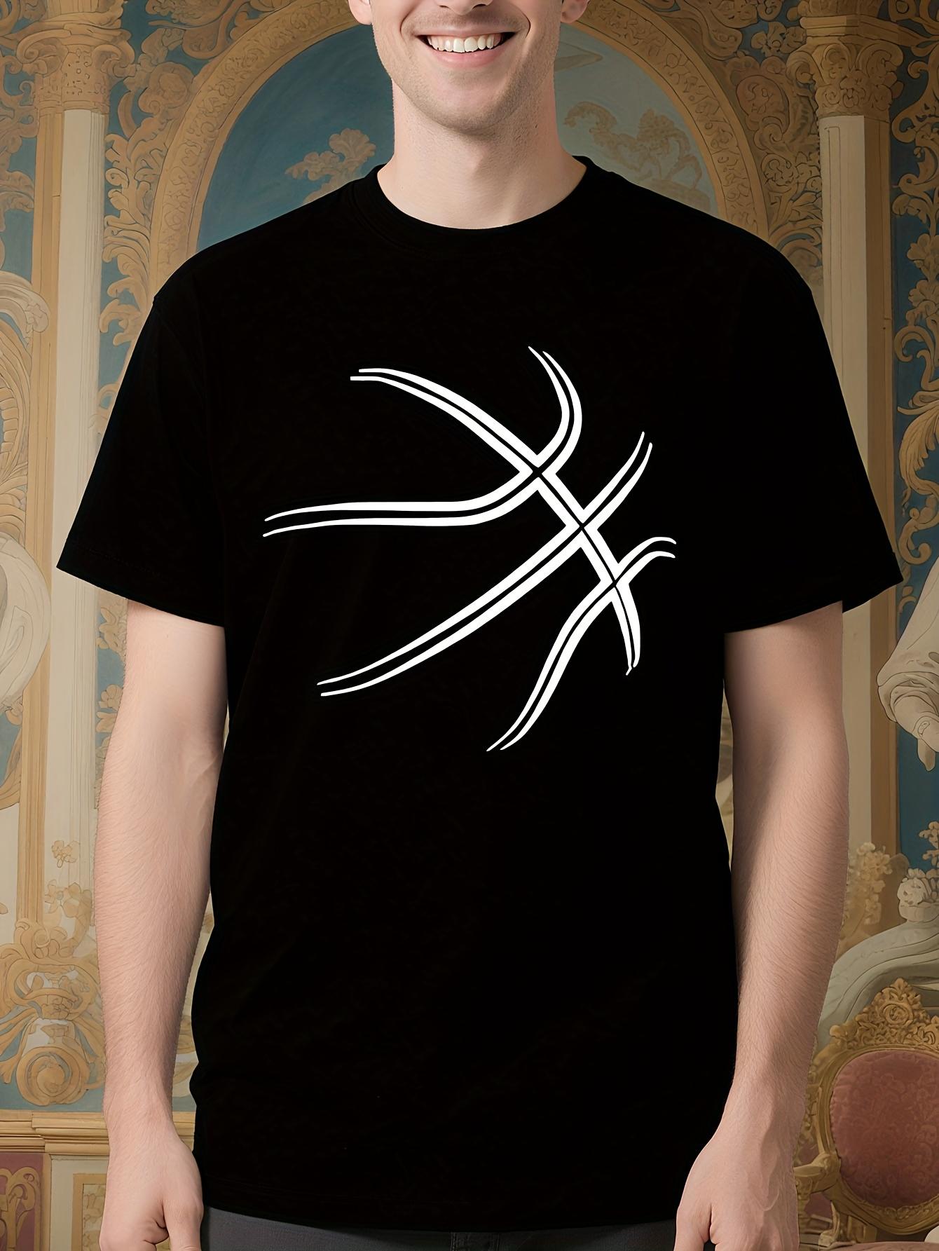Basketball Graphic Knit Tshirt - Black/White Athletic Tee M