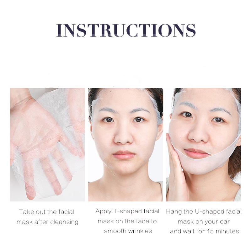 MERICLEN 2 IN 1 Polypeptide Collagen Facial Mask Upper Layer Hydration Lower Layer Lifting Face Mask Firm Skin Double Chin