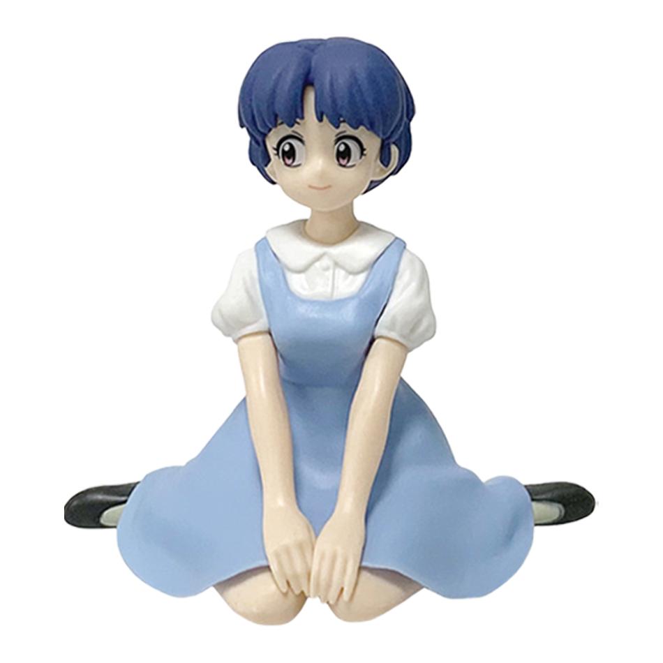 NEW In Stock 10CM Ranma 1/2 Tendou Akane Ranma PVC Anime Figure Periphery Kawaii Sitting Toys Desktop Car Ornaments Model Gifts