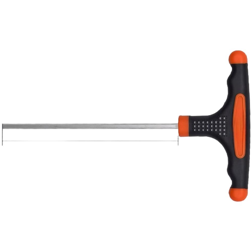T-Shape Hex Key Wrench Set With Ball Head And Cross Slotted Screwdriver, Non-Slip Handle Chromium Vanadium Steel