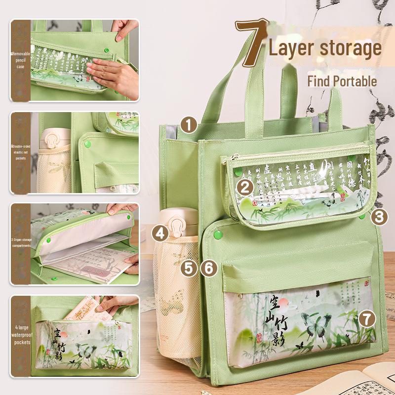 Χαριτωμένη Τσάντα Φακέλου A4 για Παιδιά: Τσάντα Φροντιστηρίου Πολλαπλών Στρώσεων, Αδιάβροχη, Μεγάλης Χωρητικότητας για Μαθητές Δημοτικού