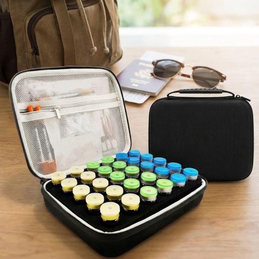 30 Slots Insulin Vial Storage Case Foam Protective Insulin Carrying Case For Home Travel