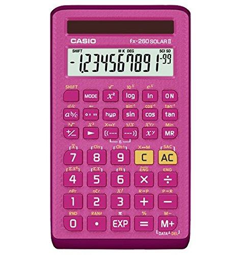 Casio Calcolatrice scientifica SOLAR II fx-260 (Rosa) [Articolo]