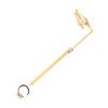 Flute Music Sheet Holder Alloy Portable Music Sheet Stand Clip for Performance Practices Golden