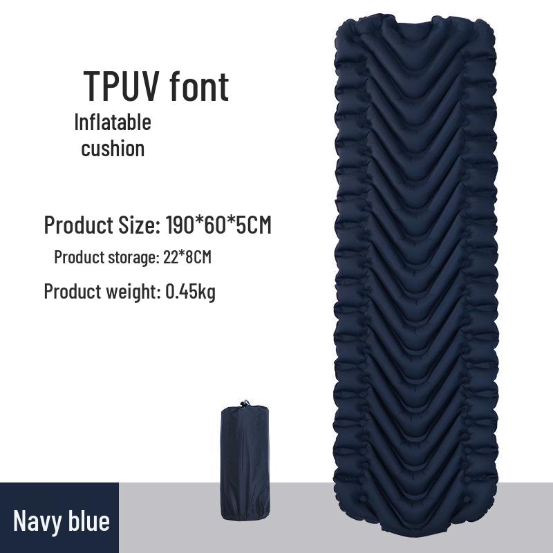 

Надувной коврик для кемпинга из ТПУ, надуваемый ножным насосом: Легкий надувной матрас для улицы, влагостойкий, для альпинизма и сна