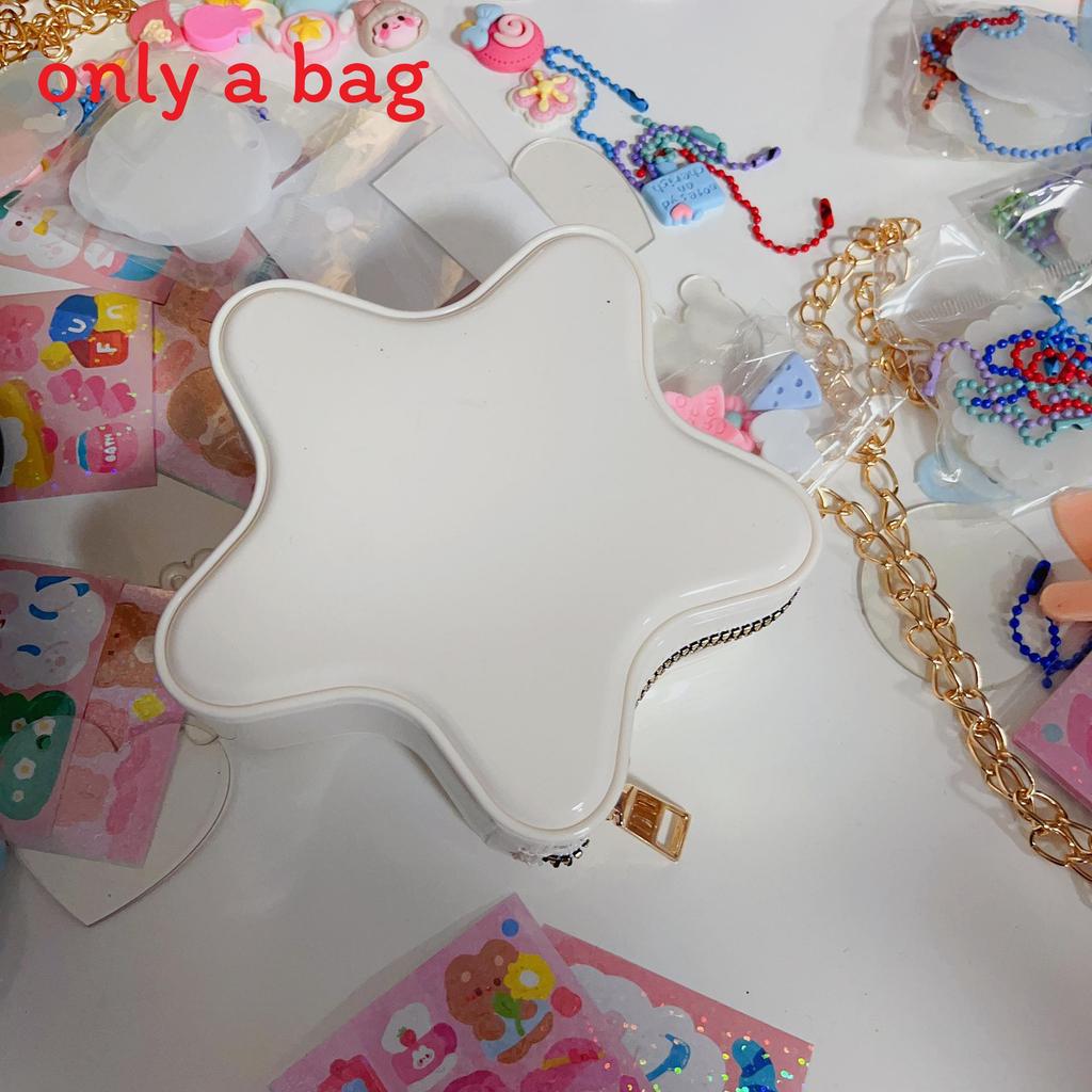 Star Appearance Heartshaped Pvc Cute Jelly Crossbody Bag For Casual Travel